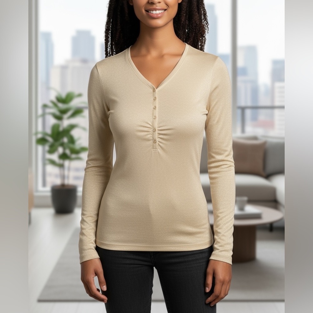 The Limited Beige Long Sleeve Top Size XL | NWOT